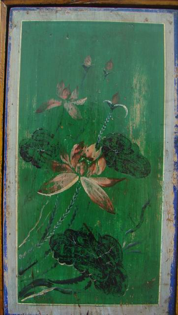 描彩四门连柜|Color-painted low cabinet