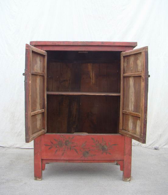 描彩二门柜工厂|Color-painted twin cabinet