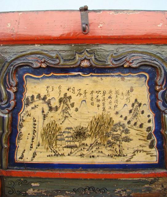 描彩地柜|Color-painted low cabinet
