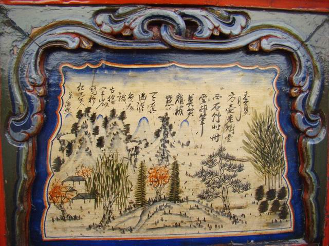描彩地柜|Color-painted low cabinet