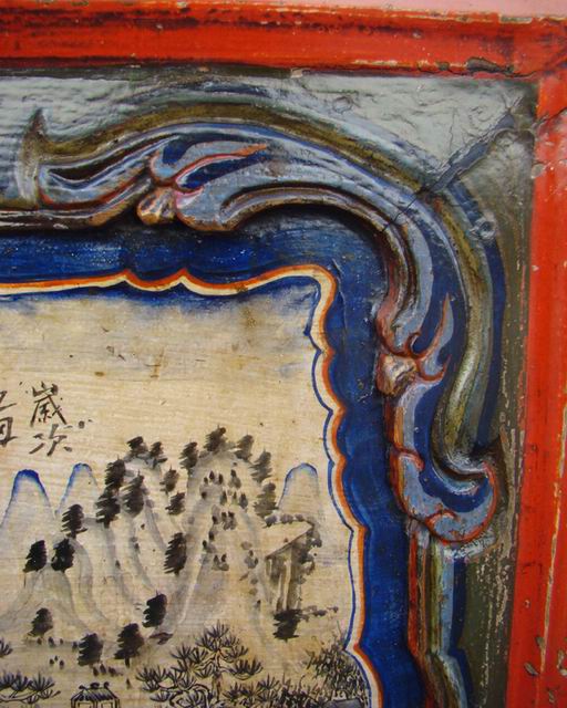 描彩地柜|Color-painted low cabinet