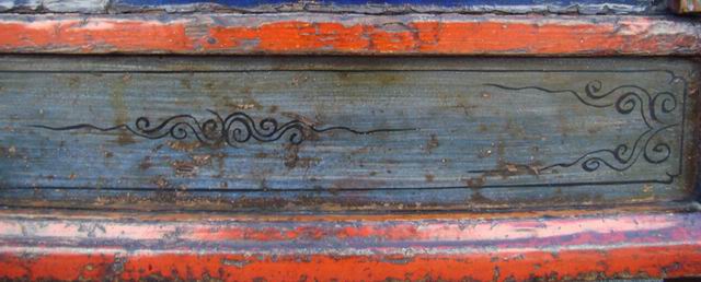 描彩地柜|Color-painted low cabinet