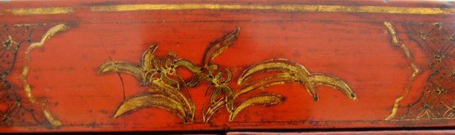 红描金小柜|gold gilt small cabinet
