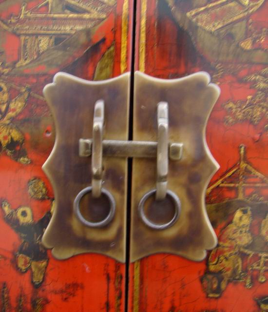 红描金小柜|gold gilt small cabinet