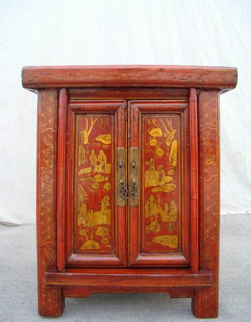 红描金小柜|cabinet