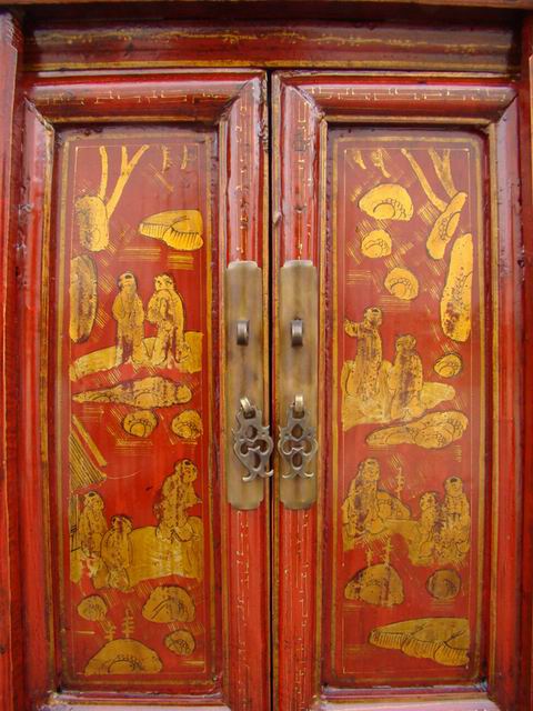 红描金小柜|cabinet