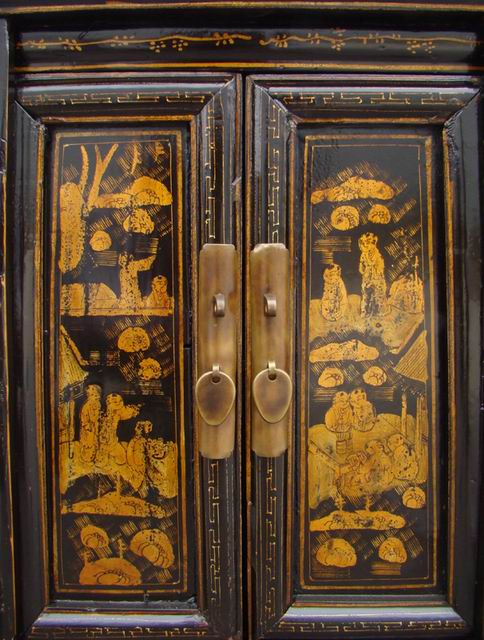 黑描金小柜|cabinet